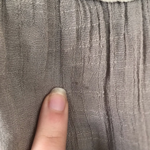 Ab Studio Maxi Skirt Full Stretch Long Grey Womens Sz S Crochet Stud Detail - Picture 4 of 7